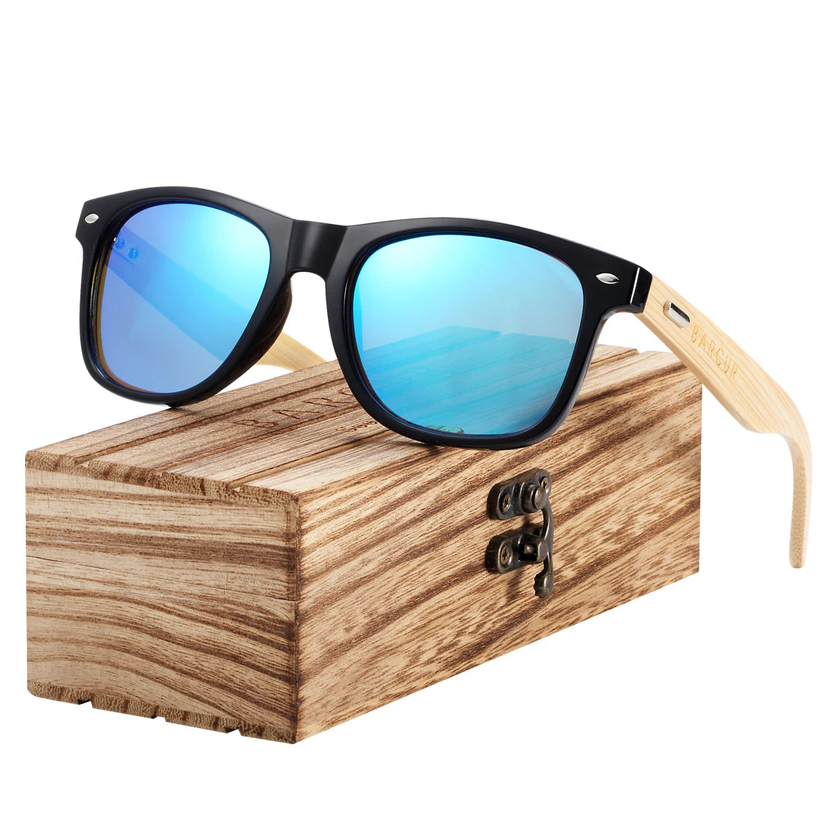 BARCUR Bamboo Wood Sunglasses