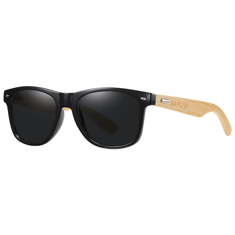 BARCUR Bamboo Wood Sunglasses