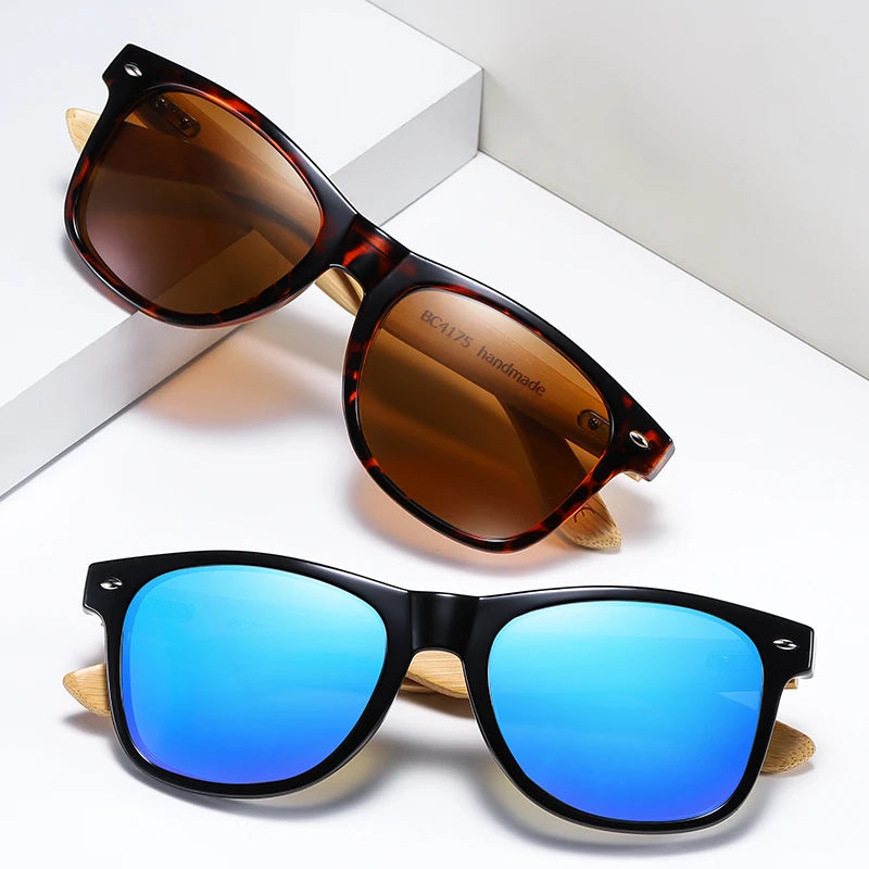 BARCUR Bamboo Wood Sunglasses
