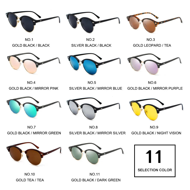 SIMPRECT Polarized Sunglasses Women 2023 UV Protection Round Sun Glasses Men Luxury Brand UV400 High Quality Shades For Women