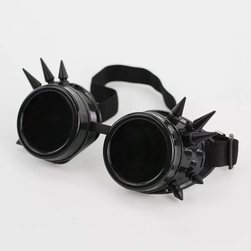Round Steampunk Cyber Goth Sunglasses