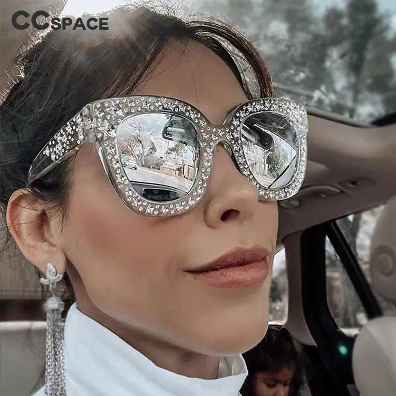 Stars Sunglasses Designer Cat Eye