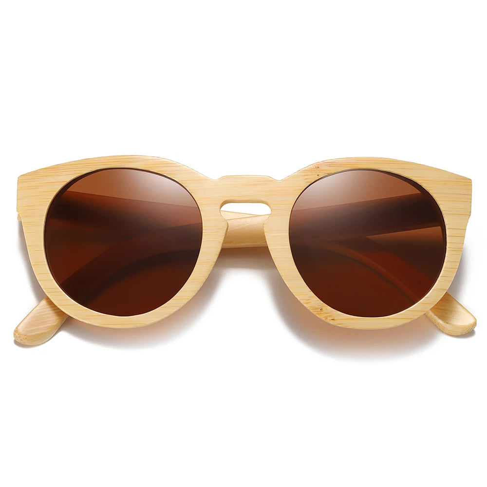 Polarized Retro Vintage Wood Bamboo Sunglasses