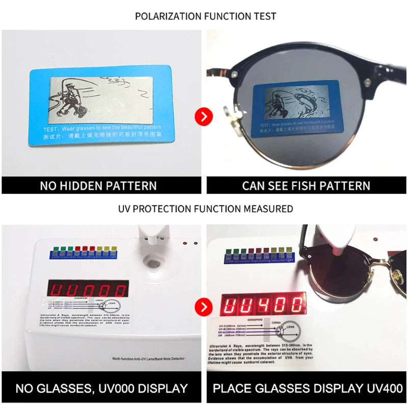 SIMPRECT Polarized Sunglasses Women 2023 UV Protection Round Sun Glasses Men Luxury Brand UV400 High Quality Shades For Women