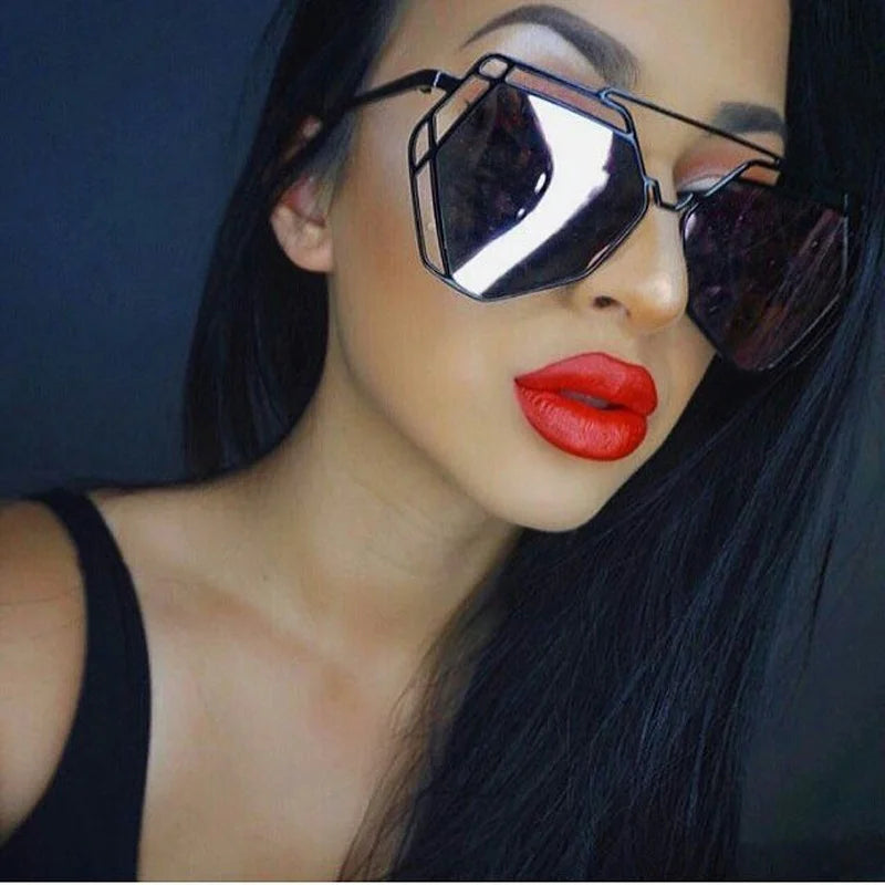 Polygon Anti-Reflectiv Vintage Sunglasses