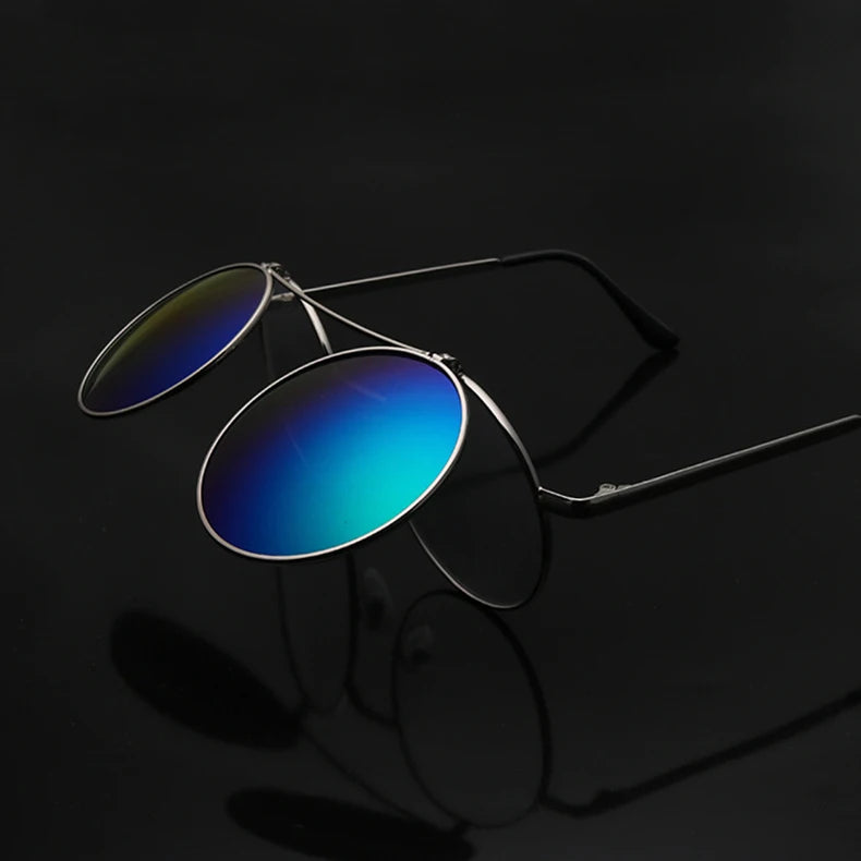Fashion Vintage SteamPunk Flip Up Sunglasses