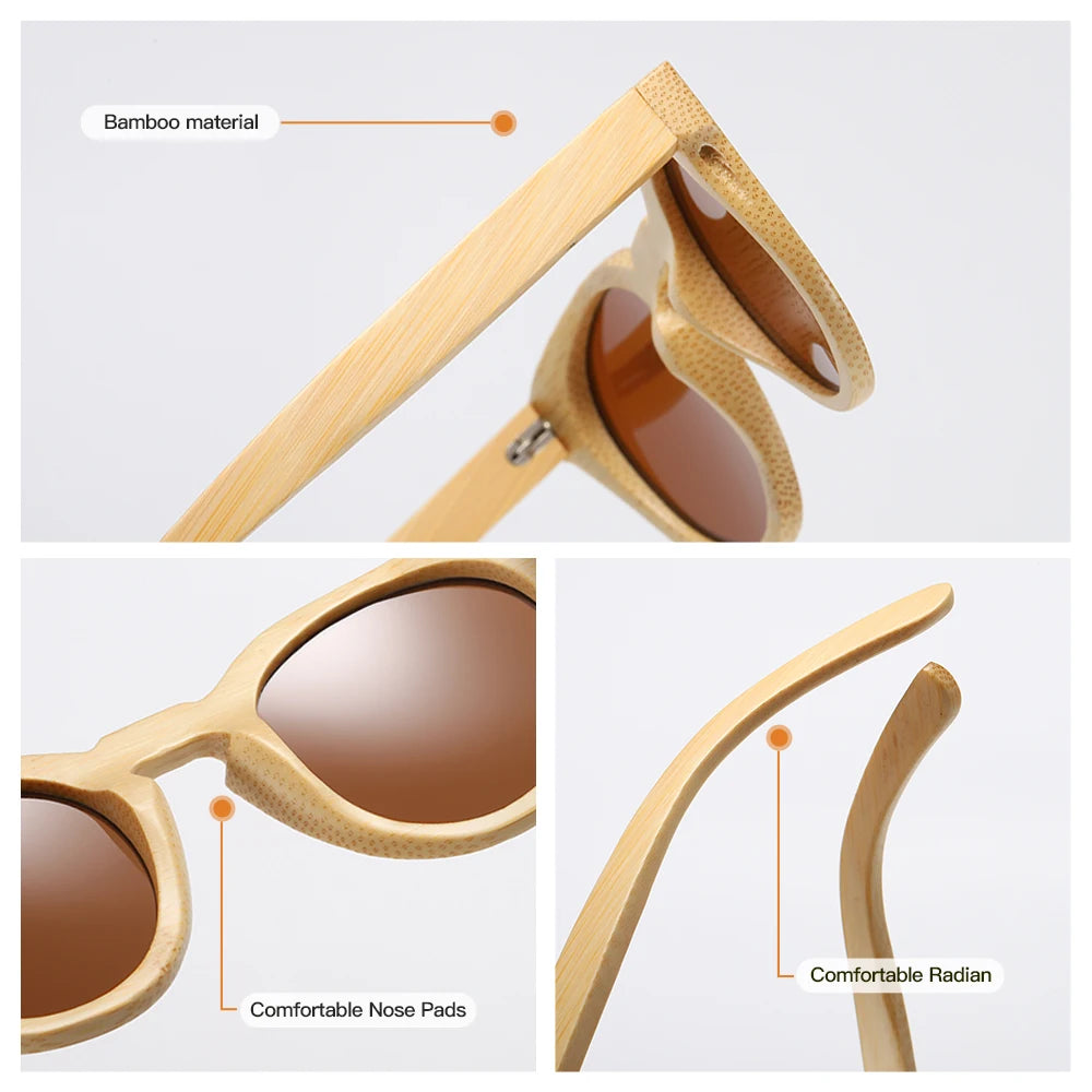 Bamboo Wooden Vintage Sunglasses