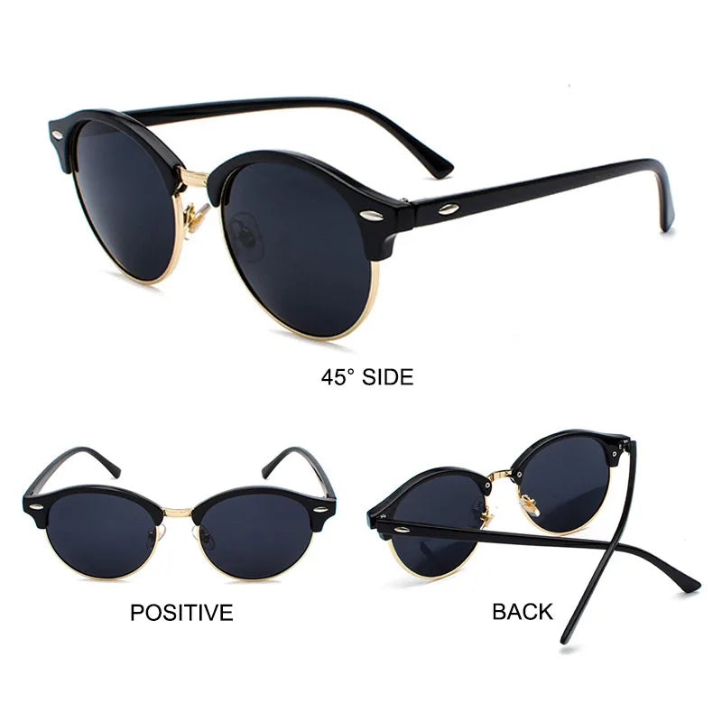 SIMPRECT Polarized Sunglasses Women 2023 UV Protection Round Sun Glasses Men Luxury Brand UV400 High Quality Shades For Women