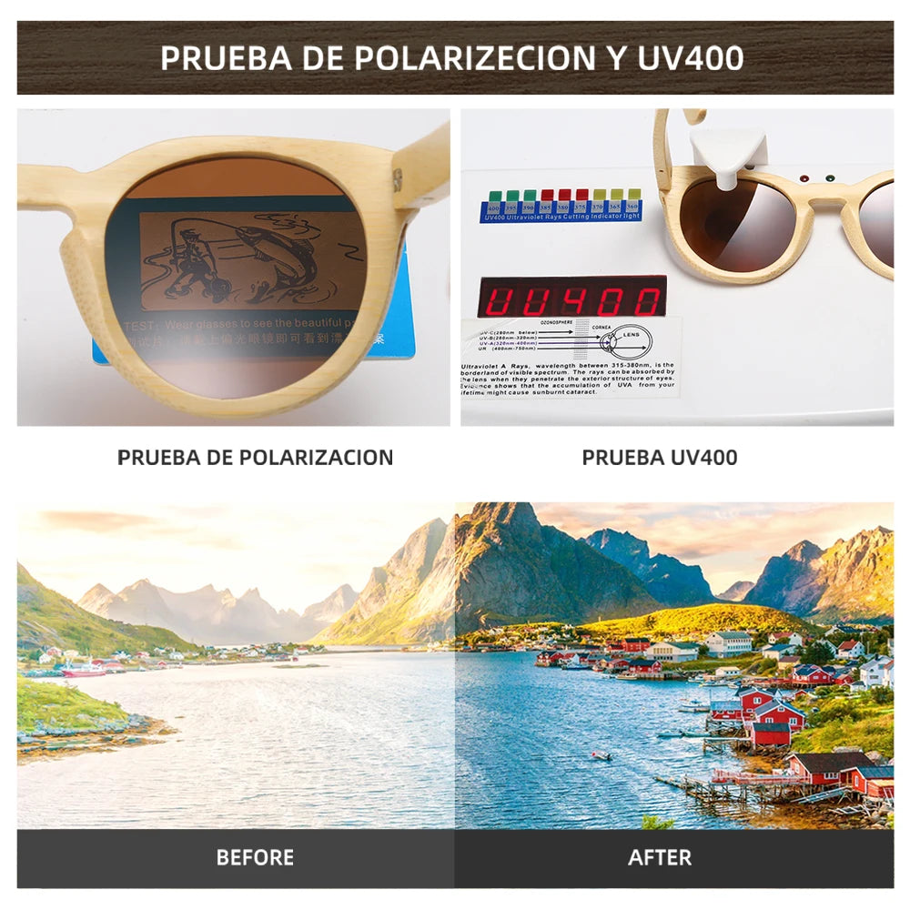 Bamboo Wooden Vintage Sunglasses