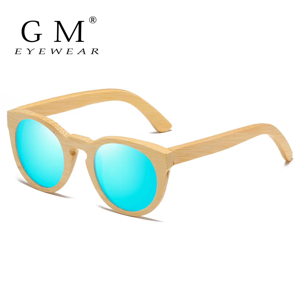 Polarized Retro Vintage Wood Bamboo Sunglasses