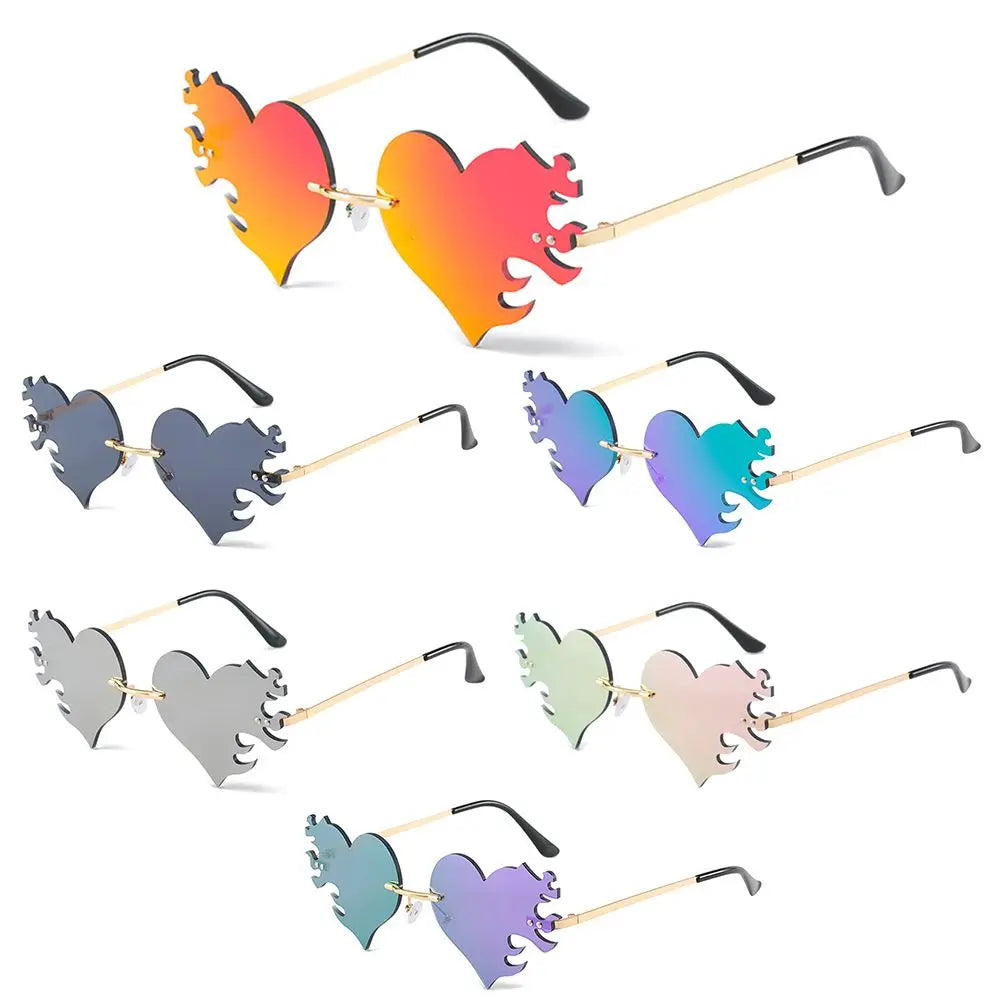 Heart Flame Sunglasses "Burning Heart"