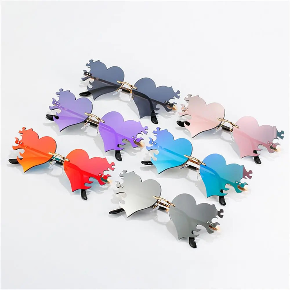 Heart Flame Sunglasses "Burning Heart"
