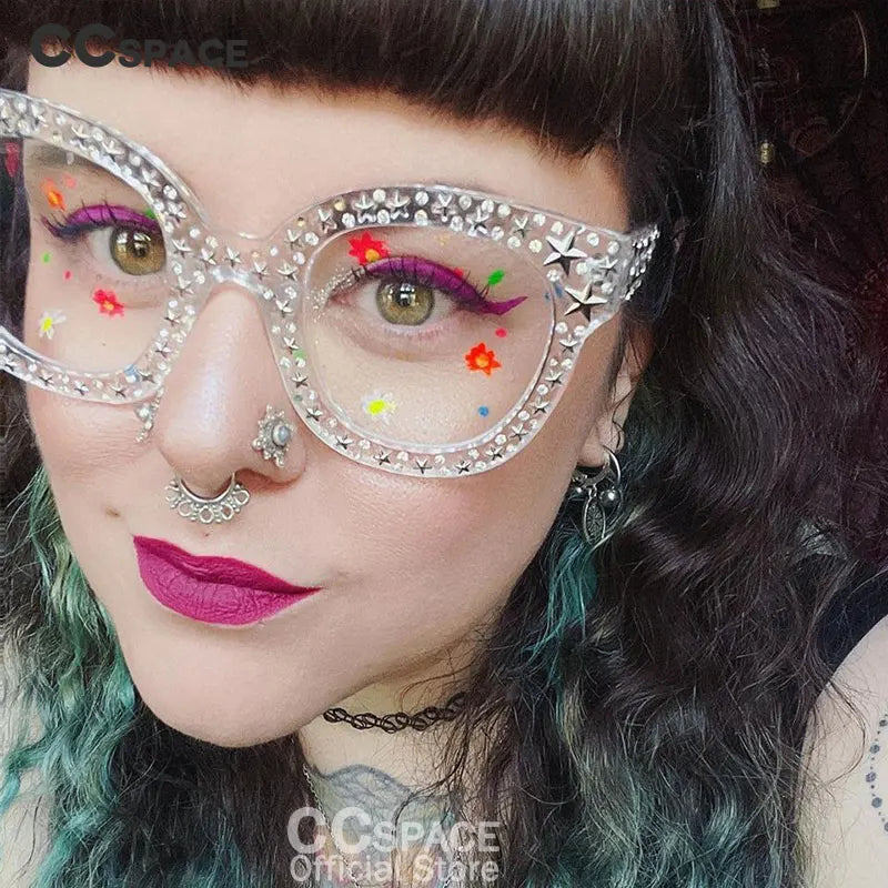 Stars Sunglasses Designer Cat Eye