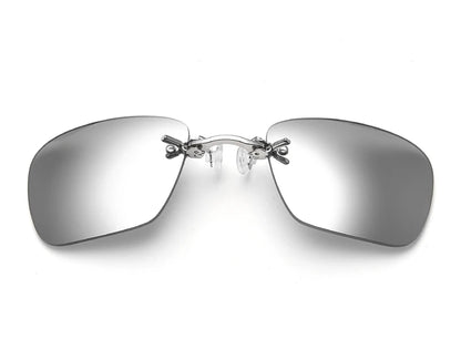 Clip On Nose Glasses _ Matrix Morpheus Movie Rimless Sunglasses
