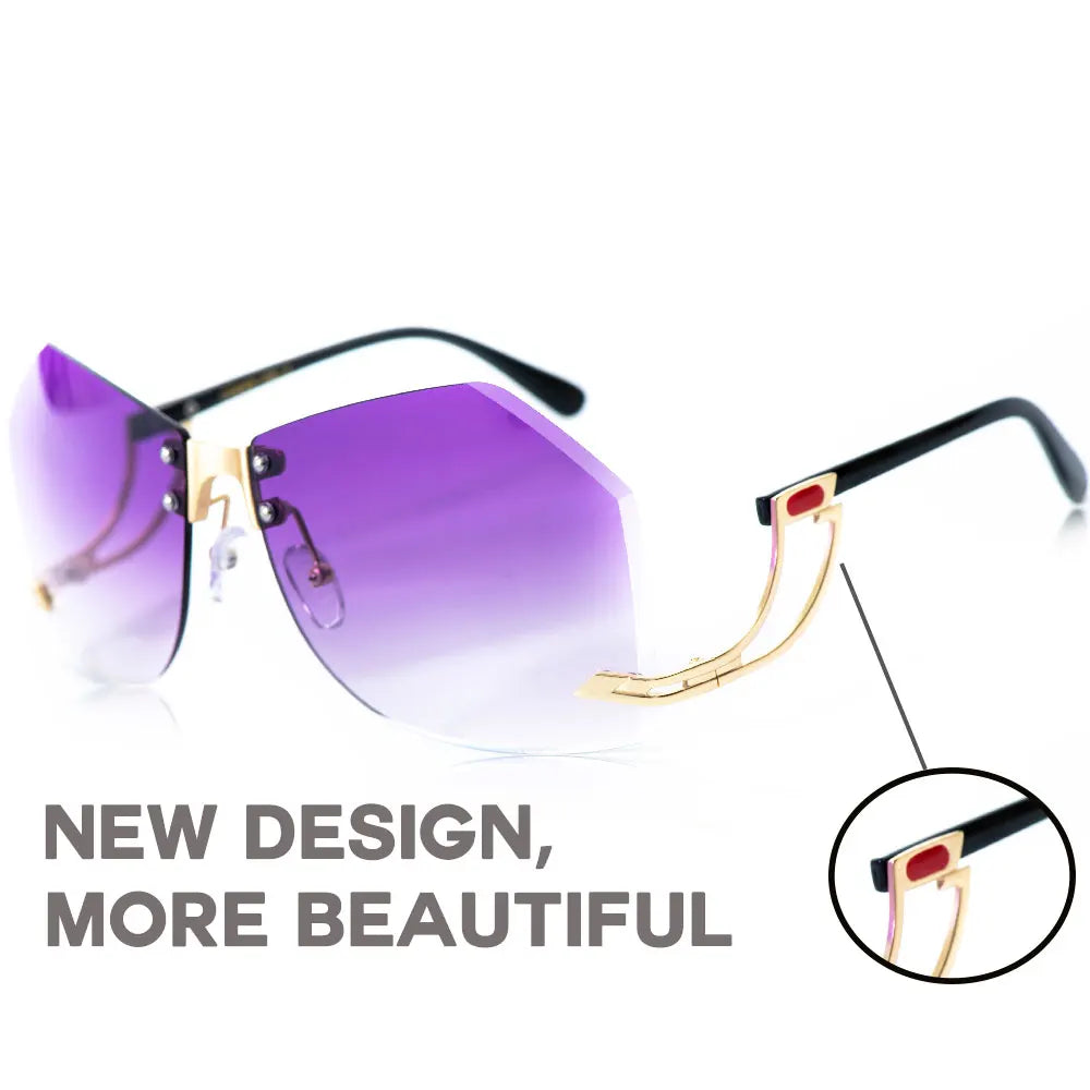 Irregular Frameless Sunglasses