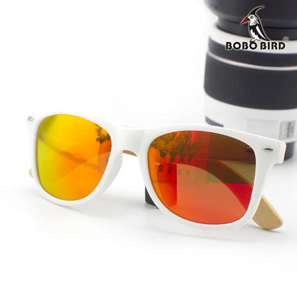 BOBO BIRD Bamboo Sunglasses with Wooden Gift Box