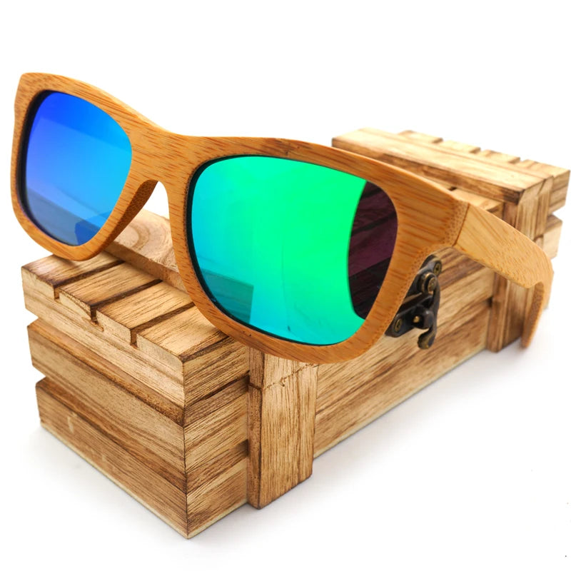 Handmade Bamboo Wooden Sunglasses _ With Gift Box
