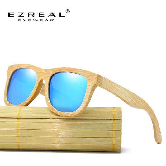 EZREAL Wooden Vintage Bamboo Wood Case Beach Sunglasses for Driving