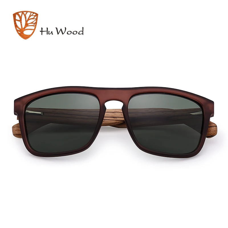 Natural Bamboo Zebra Wood Polarized Sunglasses