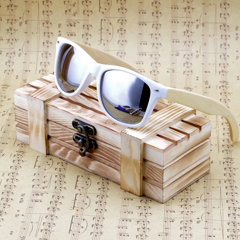 BOBO BIRD Bamboo Sunglasses with Wooden Gift Box