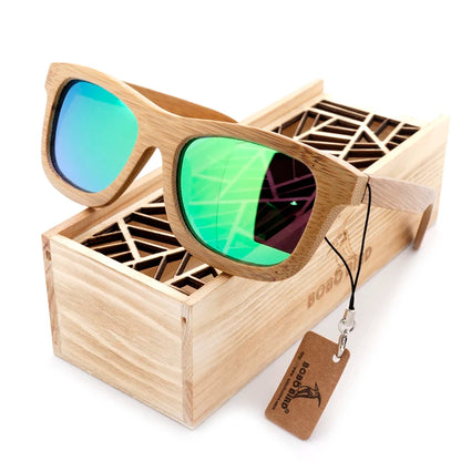 Handmade Bamboo Wooden Sunglasses _ With Gift Box