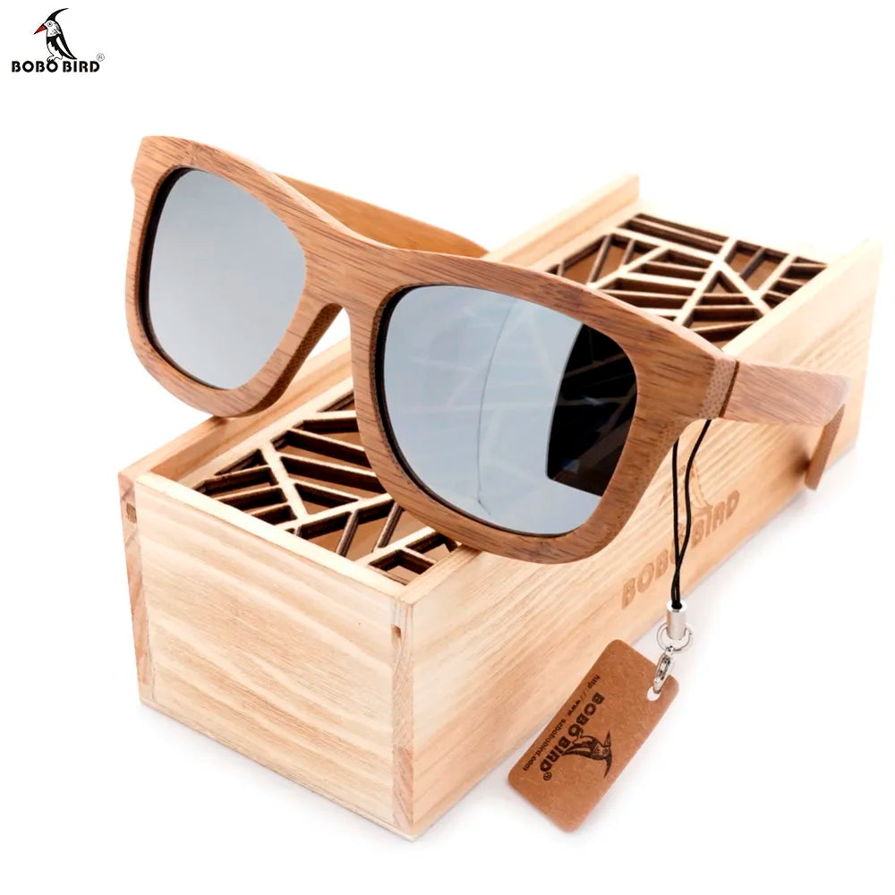 Handmade Bamboo Wooden Sunglasses _ With Gift Box