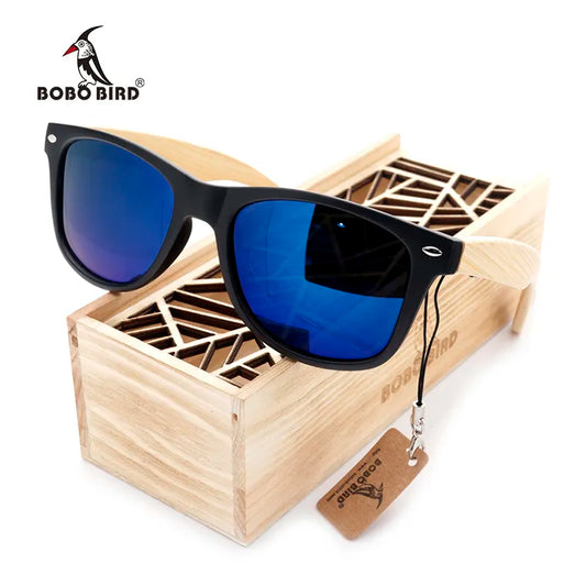Vintage Wood Sunglasses Retro Polarized