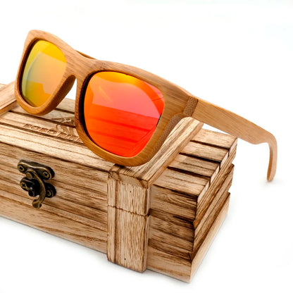 Handmade Bamboo Wooden Sunglasses _ With Gift Box
