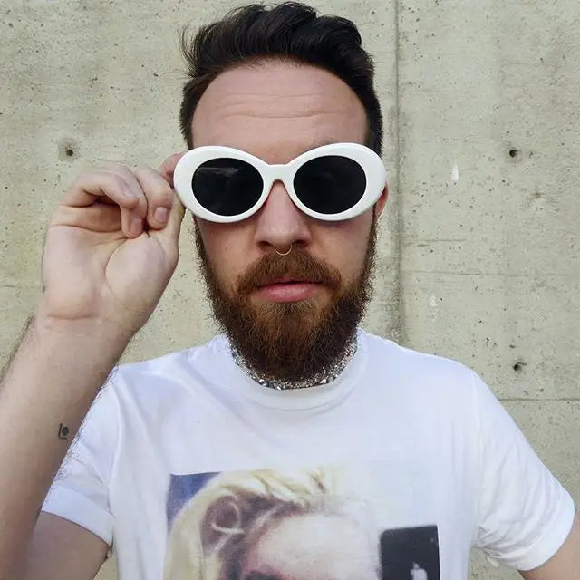 Kurt Cobain Oval Sunglasses Vintage Retro