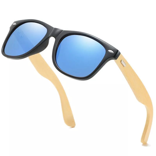Bamboo Wood Mirror Sunglasses