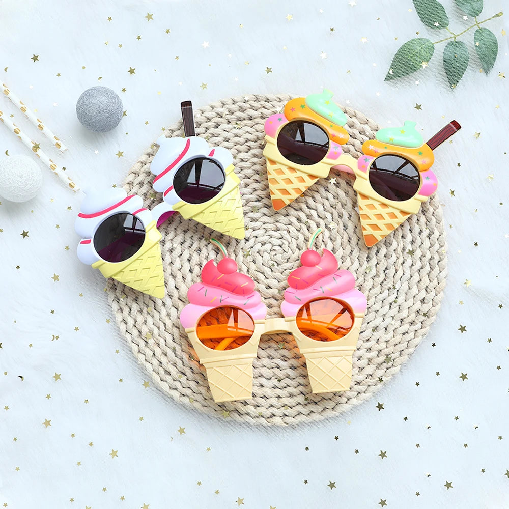 Funny Crazy Ice Creame Sunglasses