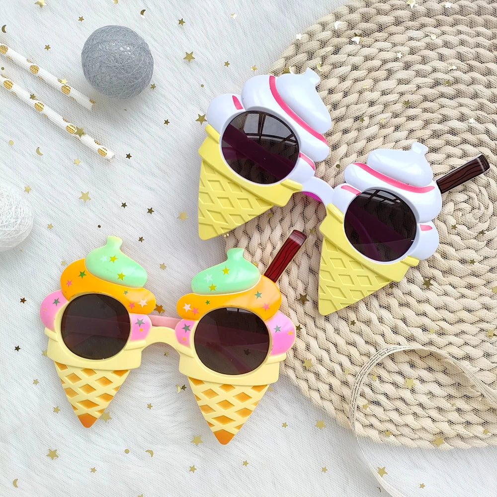 Funny Crazy Ice Creame Sunglasses